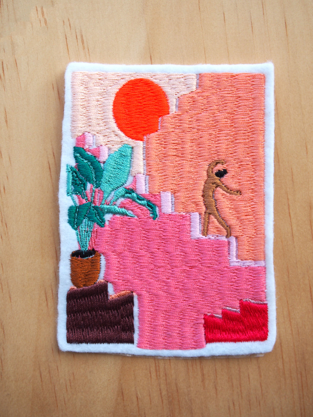 Pink stairs embroidery (almost perfect)