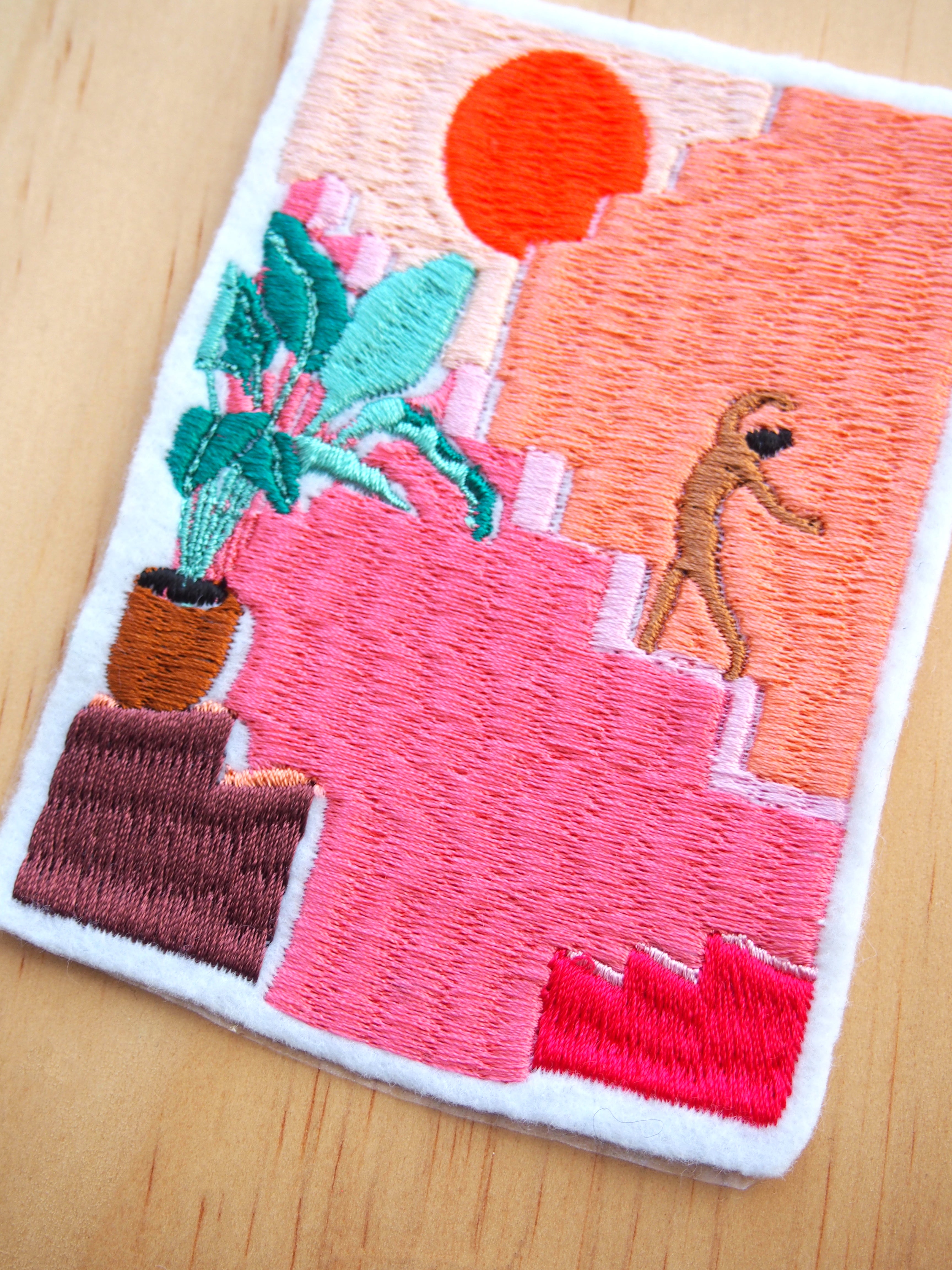 Pink stairs embroidery (almost perfect)