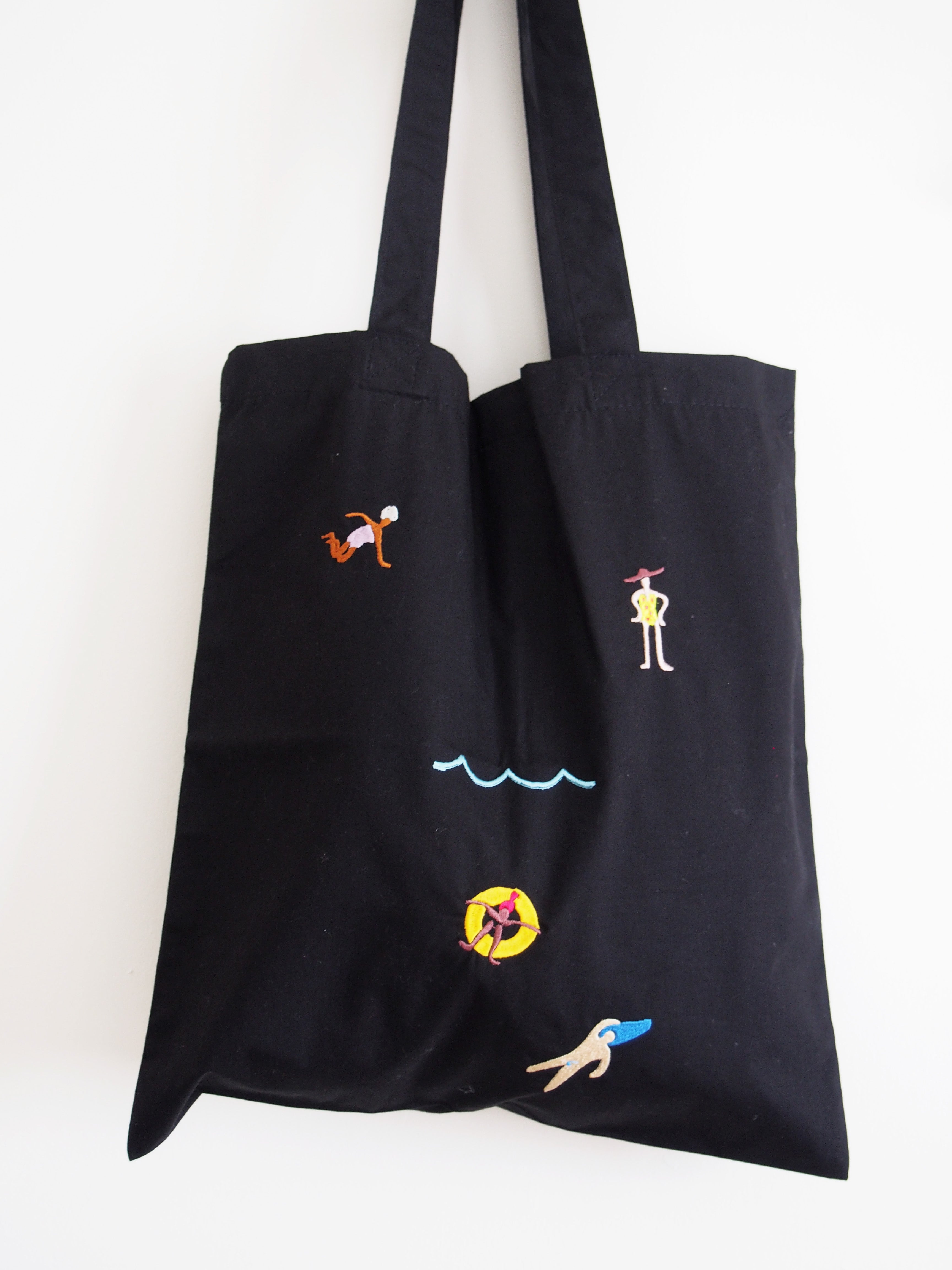 Swimmers Black Tote