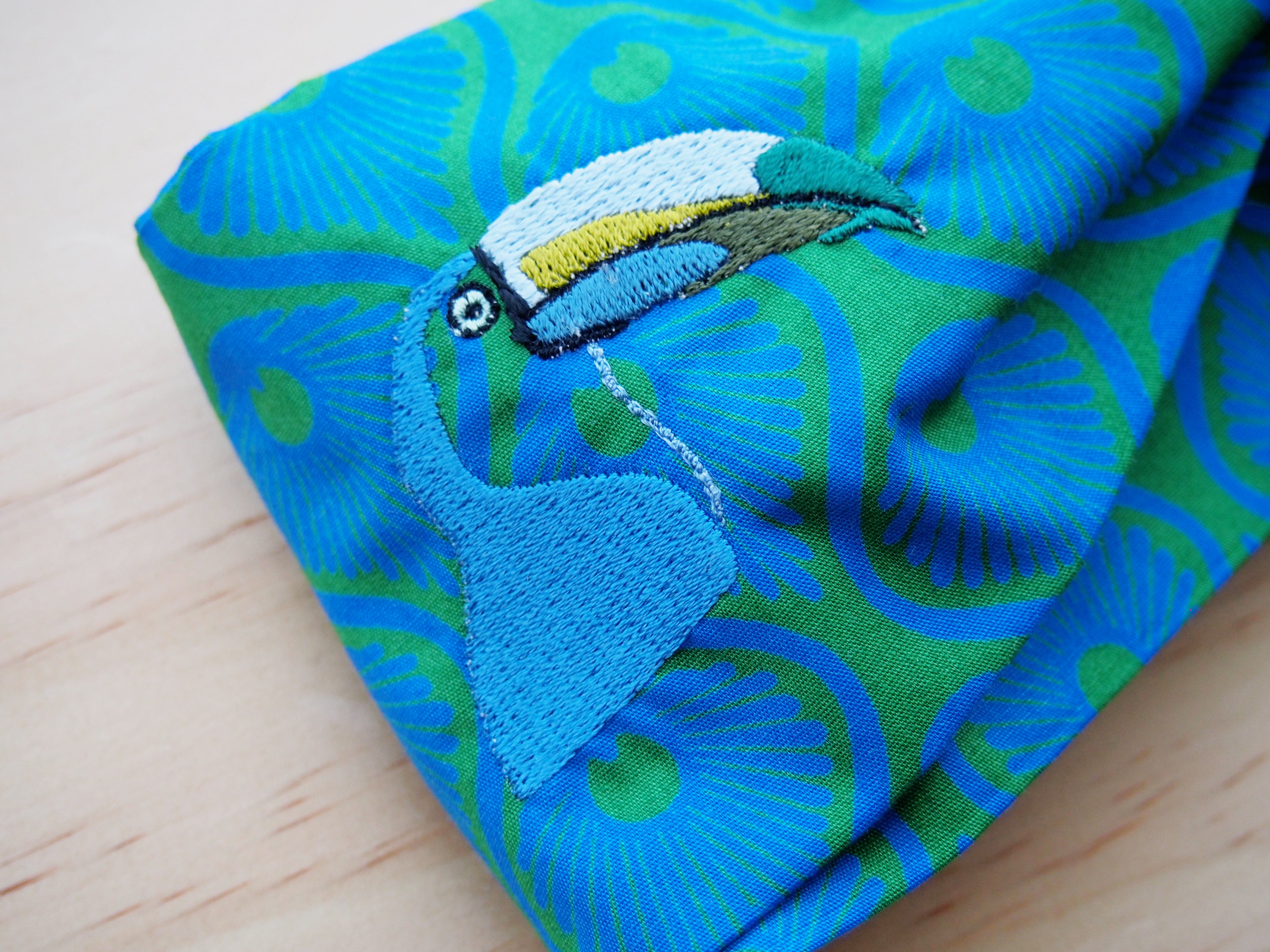 Green & Blue Toucan headband