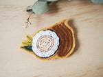 Coconut hair barrette