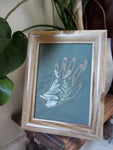 Khaki Floral Hand Frame