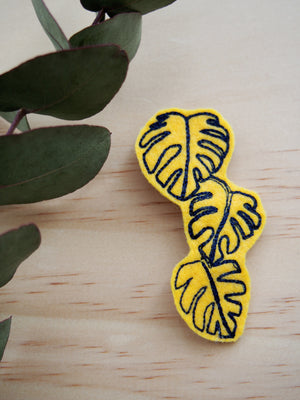 Monstera Brooches