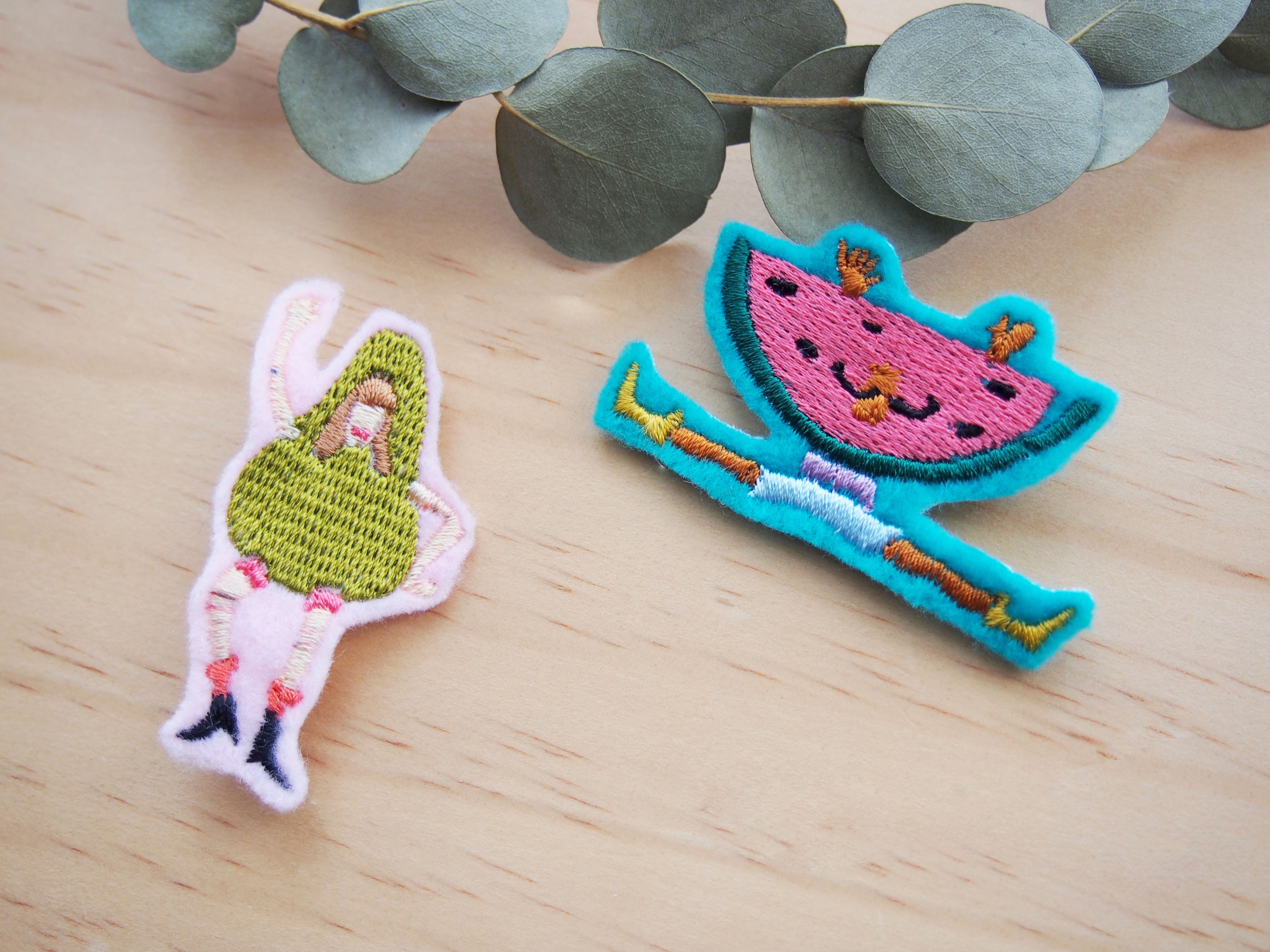 Fruit brooches