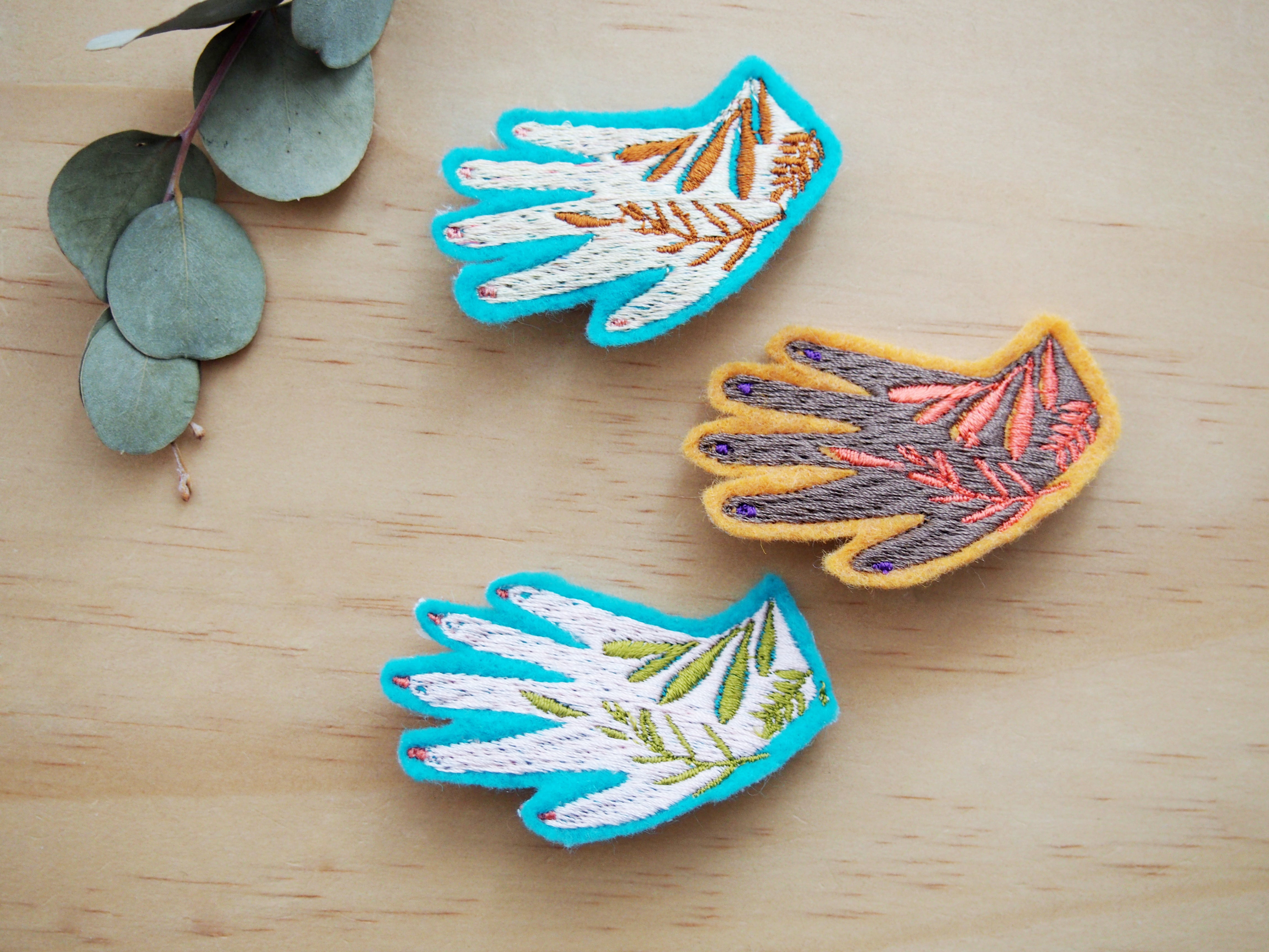 Hand Brooches (Sample Sale)