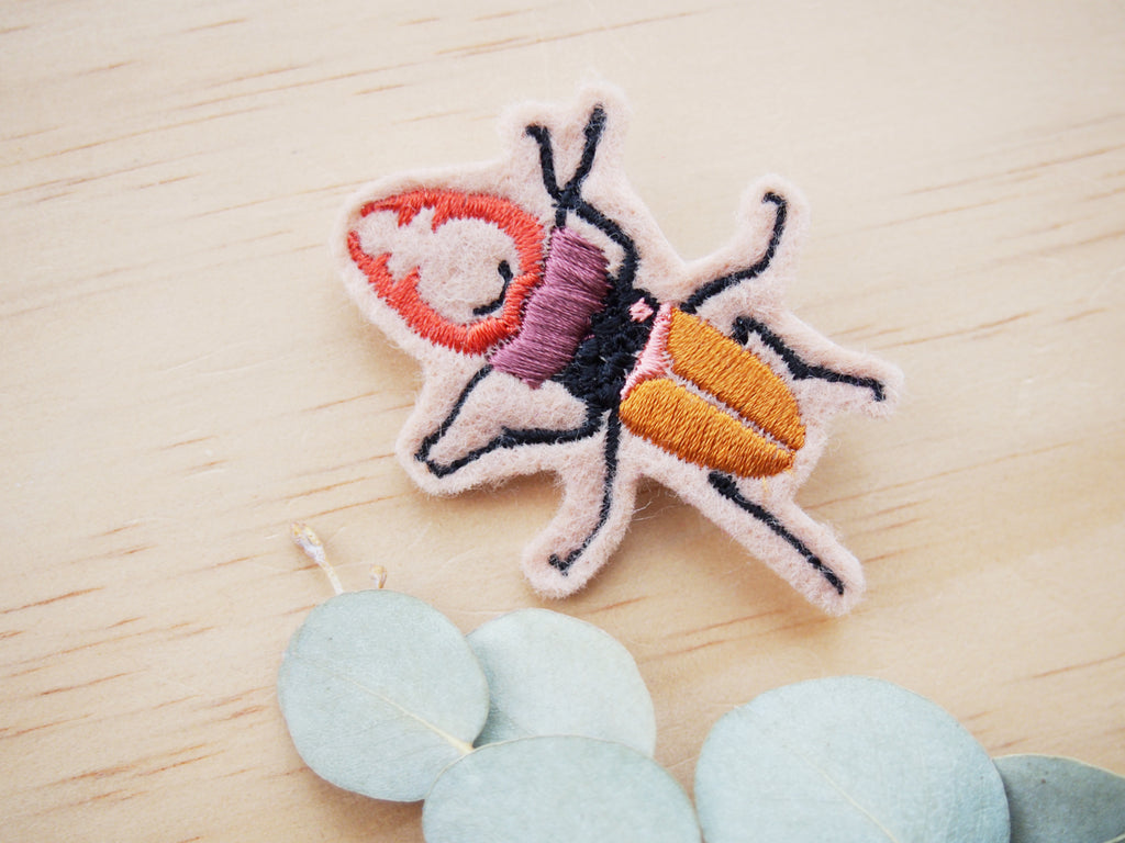 Stag Beetle Brooch