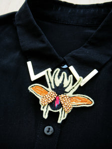Yellow Scarb Brooch