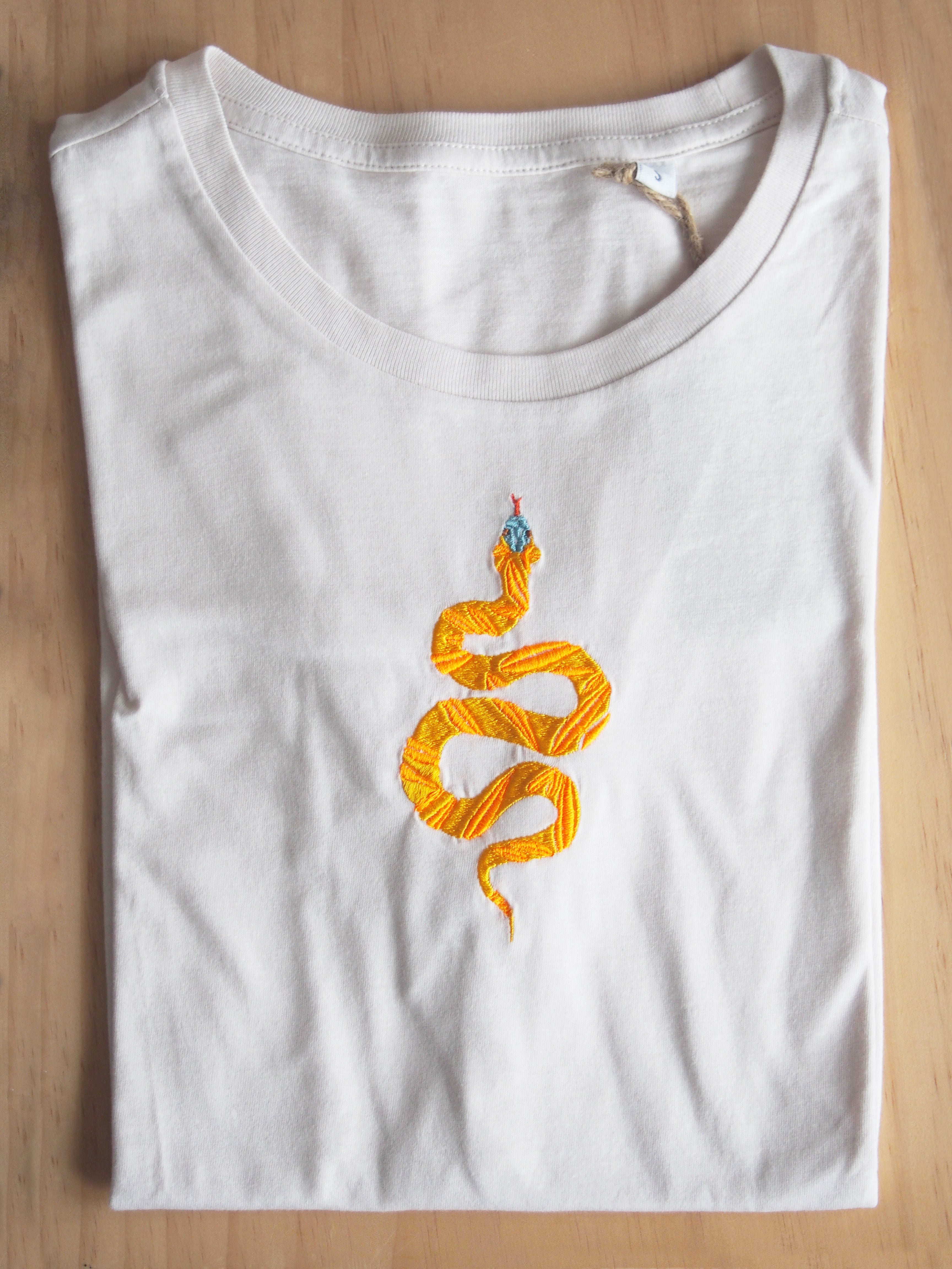 Orange & Yellow Snake design T-Shirt