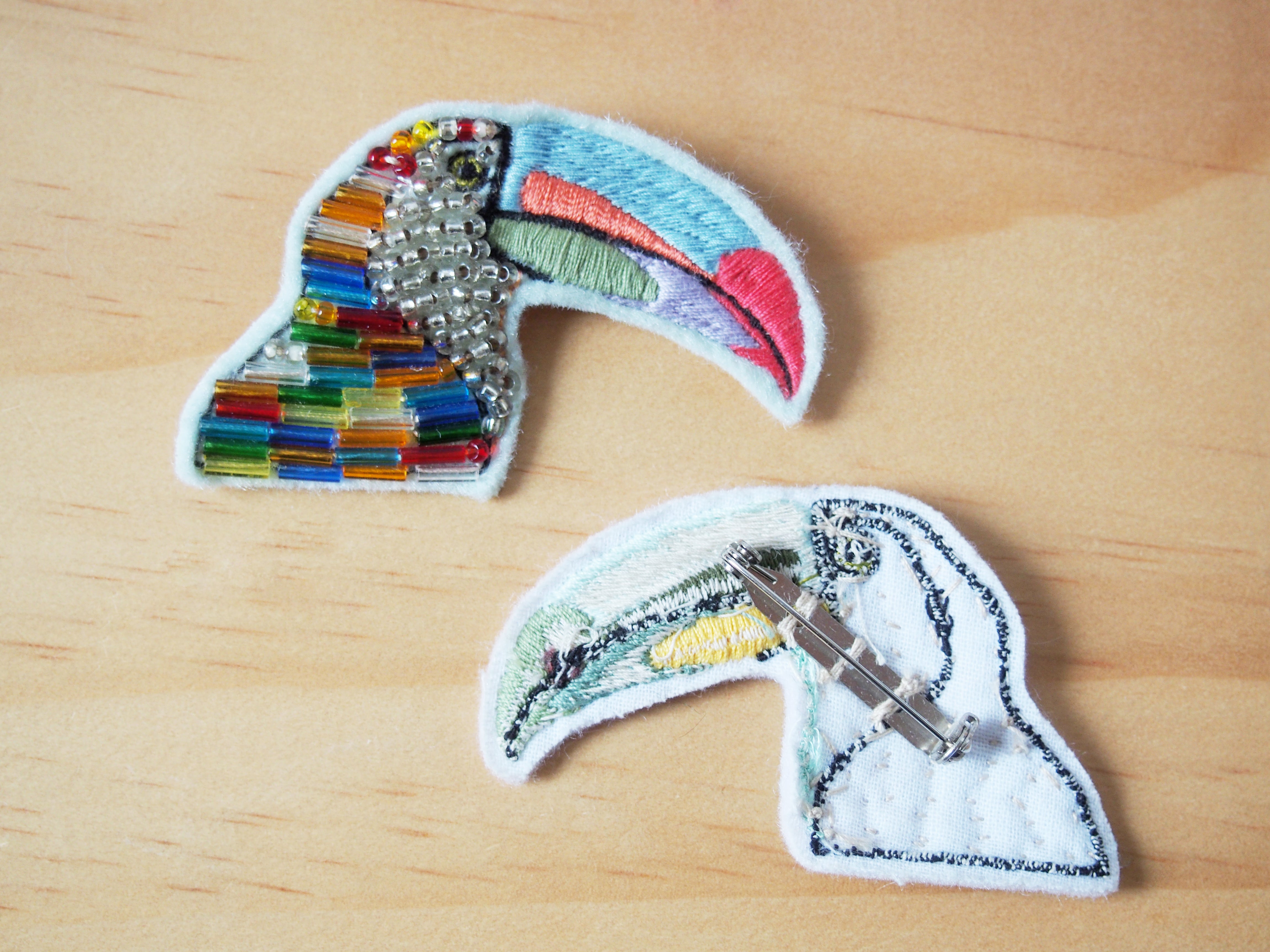 Toucan Brooches part 1